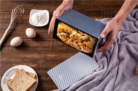 Vente flash - Moule à pain en alliage d'aluminium antiadhésif, résistant à la chaleur, réutilisable, 450 g, compatible four, pour la cuisson du pain