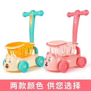 儿童其他角色扮演玩具 学龄前厨房玩具套装 超市购物车玩具 带切水果和披萨功能的玩具车 - Product Image 3