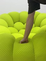 Canapé sectionnel en tissu pour hall d'hôtel de luxe, design moderne, canapé relaxant inclinable, canapé à bulles compressées