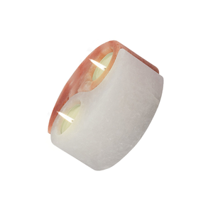 Vente flash, bougeoir en cristal naturel de l'Himalaya de haute qualité, directement de l'Himalaya, lampes à bougies en sel de roche, artisanat naturel - Product Image 2