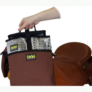 Muestra gratuita: Bolsa de sillín para caballo, bolsa de sillín mediana con soporte para bocina - Product Image 2