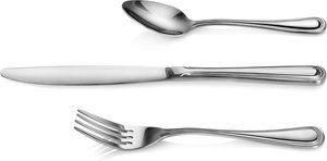 Ensemble de <span class=keywords><strong>couverts</strong></span> en acier inoxydable argenté de qualité supérieure 18/10 - <span class=keywords><strong>48</strong></span> pièces en gros pour hôtels et services de restauration - Product Image 3