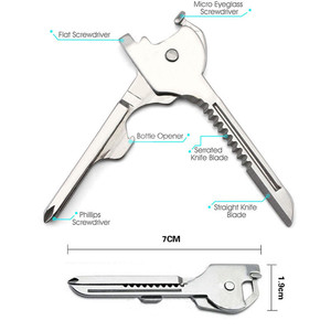 <span class=keywords><strong>Outil</strong></span> multifonction de survie EDC en acier inoxydable 6-en-1 pour l'extérieur - Product Image 5