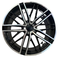 Sur mesure 12000T Forgé |   Norme DOT |   MOQ 4 S1-00071 18-24 Jantes multi-rayons noir brillant usiné pour Audi A7