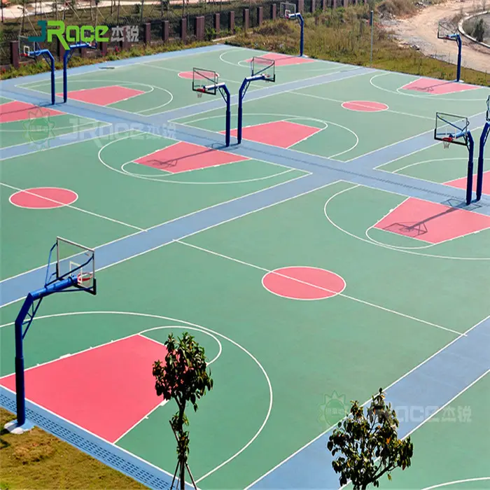 Facilità di installazione esterna campo da basket cappotto di vernice liquida