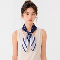 Écharpe carrée en soie personnalisée avec logo sur mesure, foulard de luxe pour femme