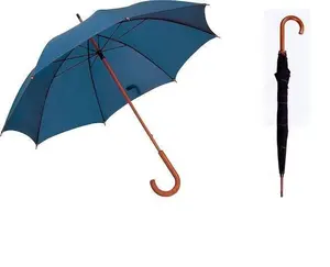 Holzgriff J-Form Griff Promotion Stick geraden Regenschirm