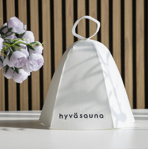 Chapeau de sauna en feutre de laine de tissu de polyester GRS chaud blanc Nature 2Mm - Product Image 2