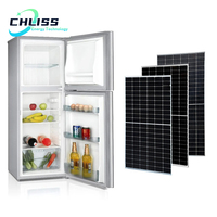 Congélateur solaire 300L, congélateur alimenté à l'énergie solaire 12V 24V DC, congélateur coffre solaire pour usage domestique et commercial