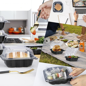 กล่องอาหารแบบฝาพับ ขนาด 6 นิ้ว ป้องกันฝ้า ผลิตจากพลาสติก ใช้แล้วทิ้ง คุณภาพสูง แสงทะลุผ่านได้ดี - Product Image 6