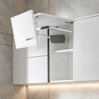 Système de quincaillerie AODELI pour porte de placard de cuisine relevable, support de porte double pliable