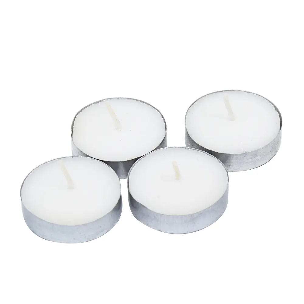 Gran oferta de velas para decoración del hogar, vela de candelita sin perfume de color blanco para fiesta