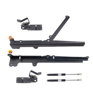 Betoci Floating Wall Mounted Folding Table Support <b>Frame</b> Carbon Steel Space Saving Hardware Accessory - Product Image 2