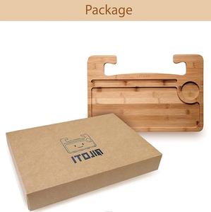 Légende Portable voiture bureau tablette plateau manger Table <span class=keywords><strong>ordinateur</strong></span> portable voiture <span class=keywords><strong>porte</strong></span>-gobelet bambou bois volant bureau plateau pour voyage - Product Image 5