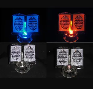 Marco de cristal del Corán del arte islámico con MH-G0273 LED
