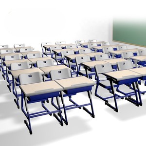 Meubles scolaires, bureaux, chaises et tables, bureau d'écolier <span class=keywords><strong>en</strong></span> MDF fantaisie avec boîte à livres <span class=keywords><strong>en</strong></span> métal - Product Image 6