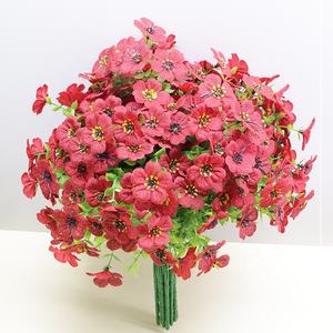 Fleur artificielle 7 fourchettes feuilles d'eucalyptus <span class=keywords><strong>Amazon</strong></span> nouvelle fleur <span class=keywords><strong>de</strong></span> <span class=keywords><strong>soie</strong></span> artificielle violette ornements <span class=keywords><strong>de</strong></span> table décoratifs fleur - Product Image 5