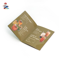 Menu de restaurant personnalisable en papier kraft avec impression numérique, livraison rapide et reliure souple – Vente en gros