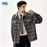 Manteau d'hiver pour homme en laine mélangée à carreaux, double face, réversible, de qualité supérieure, best-seller