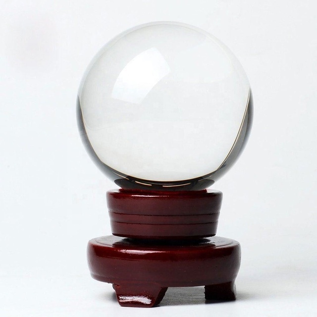MH-Q1001 3d Laser Clear Glass Crystal Ball Personalized Magic Healing Photography Colourful Ball Crystal Glass Ball