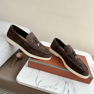 <span class=keywords><strong>Mocassins</strong></span> Lp en daim d'agneau souple, nouvelle collection printemps-été, style Old Money polyvalent, chaussures plates à enfiler à semelle épaisse pour femme - Product Image 6