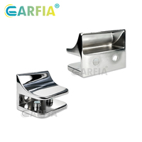 Herrajes para Muebles Garfia, Accesorios para Gabinetes, Abrazadera de Vidrio de Aleación de Zinc, Soporte para Estantes de 10 mm de Espesor, Fácil Instalación