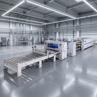 Ligne de fabrication de panneaux composites XINJUN PUR avec pompe, puissance 40 kW, anti-colle, pour le laminage de films sur bois