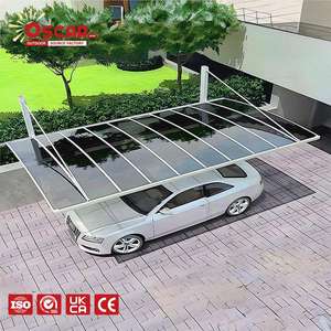 โครงสร้างอลูมิเนียม หลังคาโพลีคาร์บอเนตแบบตั้งอิสระ สำหรับ<span class=keywords><strong>จอด</strong></span><span class=keywords><strong>รถ</strong></span> โรงจอด<span class=keywords><strong>รถ</strong></span>โลหะ หลังคาคลุมลานบ้าน ทางรถวิ่ง ถนน โรงจอด<span class=keywords><strong>รถ</strong></span>อลูมิเนียม - Product Image 1