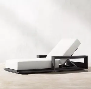 공장 핫 세일 옥외 알루미늄 합금 라운지용 의자 바닷가 방수 녹 증거 호텔 수영풀 선베드
