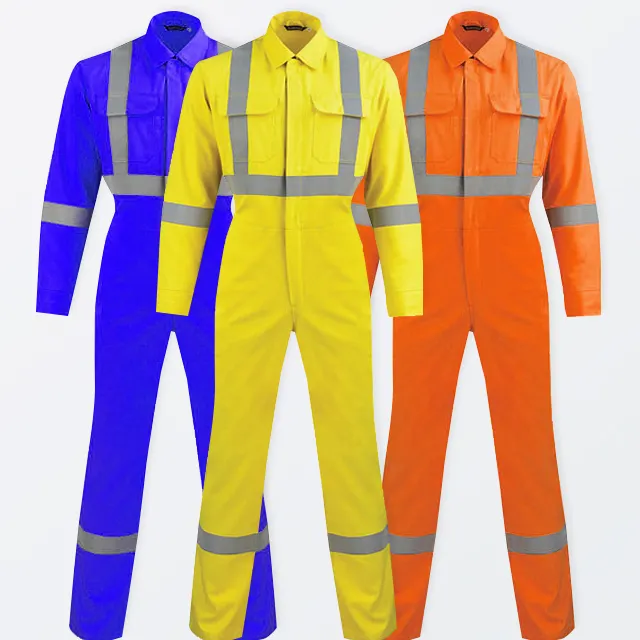 Reflective Safety Coverall Oil Resistant Coverall Fire Resistant Coverall with Reflective Tape Nomex Fabric Shirt and Pants