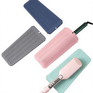 In-stock Hair Straightener Silicone Heat-Insulating Mat <b>Perm</b> <b>Rod</b> Anti-Scald Storage Bag Electric Flat Iron Curling Wand - Product Image 1