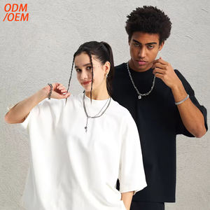 Custom Logo <b>Box</b> Tee Shirt Streetwear Oversize Blank Cropped Top TShirt Heavyweight Cotton <b>Drop</b> Shoulder Boxy Fit T-Shirt for Men - Product Image 2