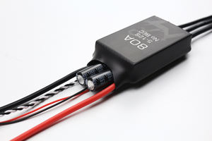 Controlador Electrónico de Velocidad (ESC) PWM de 80A 5-12S para Motores DC sin Escobillas, para Sistemas de Propulsión de Barcos, Autos y Aviones RC - Product Image 4