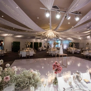 Pista de baile de madera móvil de Venta caliente en suministros de fiesta en blanco y negro - Product Image 4