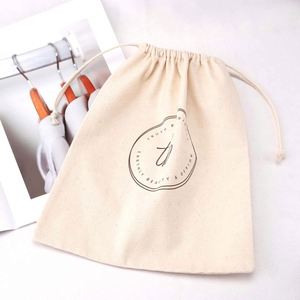 High Quality 8oz Canvas Drawstring <b>Bag</b> for Gift Packaging Custom Logo Printed Cotton <b>Dust</b> Pouch - Product Image 3