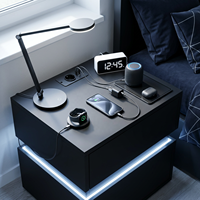 Prise de courant encastrée pour meubles, prise de courant encastrée pour bureau, îlot de cuisine, armoire, avec ports USB