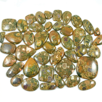 Cabochon de jaspe rhylite naturel, pierre précieuse en vrac pour la lithothérapie, jaspe en gros pour la fabrication de bijoux