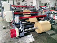 WFQ-1600A penggerak motor ganda tipe horizontal rol kertas kerajinan untuk rol mesin pemotong potong potong mesin slitter kertas kuning