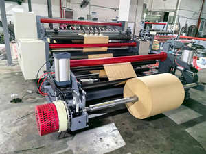 WFQ-1600A Doppel motorantrieb horizontale Art Handwerk Papierrolle zu Rolle Schneiden Schneide maschine gelbe Papiers ch neider Maschine - Product Image 2