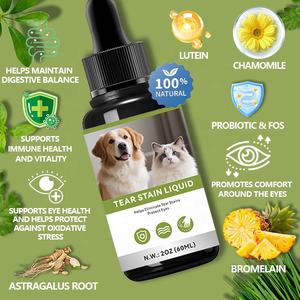 Obat Tetes Penghilang Noda Air Mata untuk Anjing dan Kucing, Mendukung Kesehatan Mata Hewan Peliharaan, Suplemen Cair Penghilang Noda Air Mata untuk Hewan Peliharaan, Anti-inflamasi - Product Image 3