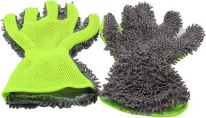 Gants de lavage de voiture en microfibre de luxe, outil de nettoyage de voiture, brosse de nettoyage multifonction pour usage domestique, serviettes de voiture - Product Image 6