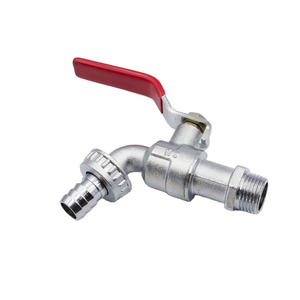 Chinese Manufacturer Garden Quick Open Water Bib Tap PN20 MxM Thread Brass Hose Ball Bibcock with Nozzle
