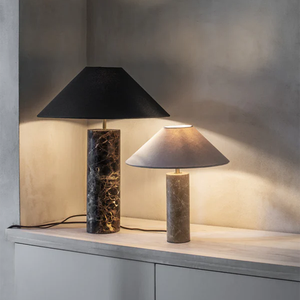 Lampada da tavolo in marmo naturale di lusso in stile design per Villa Hotel soggiorno camera da letto decorazione comodino - Product Image 3