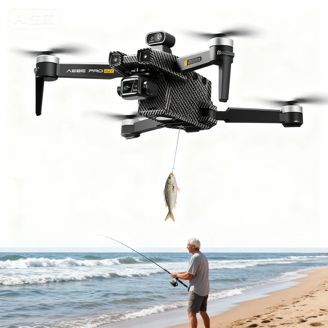 AE86 Pro MAX 800g 1.76 Pounds Load Capacity One-click Airdrop Wedding Ring Delivery Fishing Bait Throwing RC Fishing Drone
