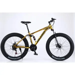 Top vente OEM 20 26 pouces cadre en acier 26*4.0 pleine suspension gros pneu vtt bicicleta vélo pour hommes