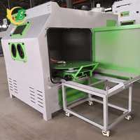 Machine de sablage manuelle et automatique à aspiration de grande taille avec cyclone collecteur de poussière 1200*1200mm 1500*1500mm