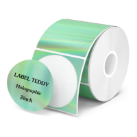 Etiquetas térmicas rectangulares de papel térmico TEDDY High de 2.25 x 1.25 pulgadas (57 x 32 mm), color naranja, 3 resistencias, rollo de 1000 hojas para códigos de barras