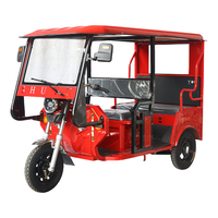 Rickshaw électrique pour adultes fabriqué en Chine, avec moteur brushless à onde sinusoïdale ouverte, vitesse de 35 km/h, capacité de 4 à 6 passagers.