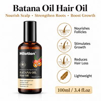 Après-shampoing à l'huile de Batana 500ml, extrait végétal naturel, réparation des cheveux abîmés et cassants, hydratation intense, anti-frisottis