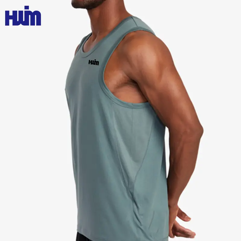 Custom high quality bodybuilding sports shirt tank tops fitness cotton blank sleeveless stringer gym running tank top for